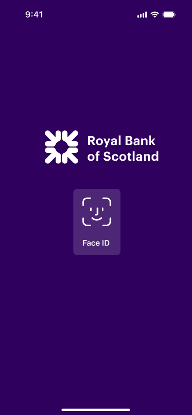 Bank authentication screenshot