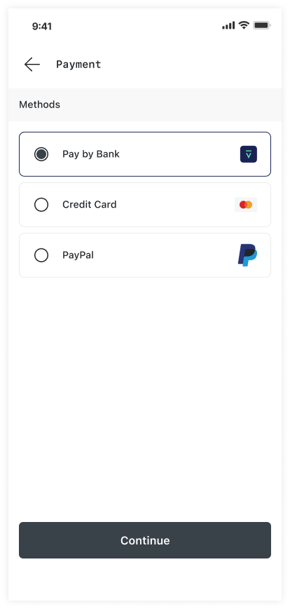 First-time shopper screenshot